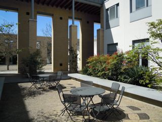 SAID courtyard -- before classes officially started